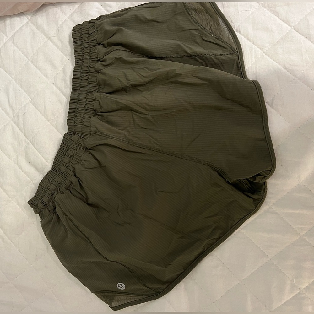 Green Lululemon Shorts Size 8